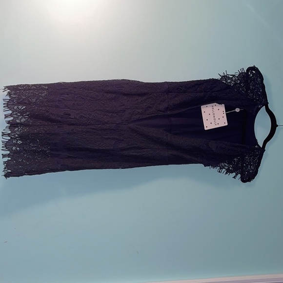 HELLOMOLLY ‘One in A Million’ Mini Dress - Navy - Picture 4 of 6